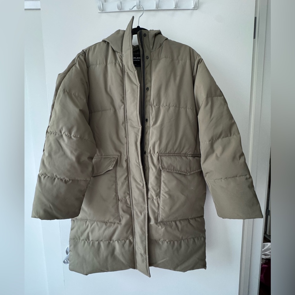 Everlane renew long puffer coat